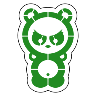 Dangerous Panda Sticker (Green)